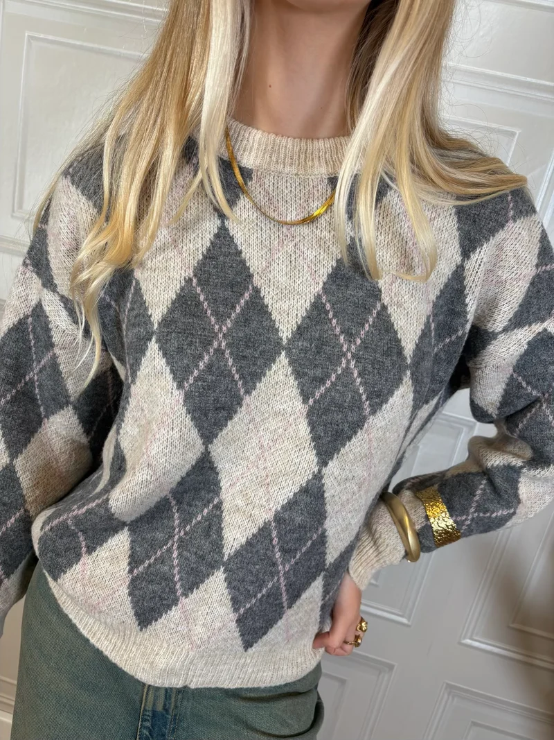Pull girocollo rombi - Kontatto