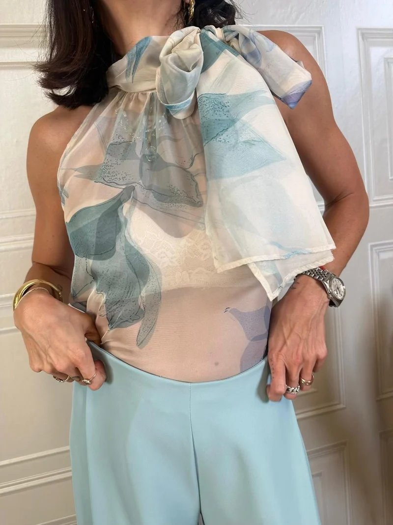 Top fiocco fiori - Kontatto