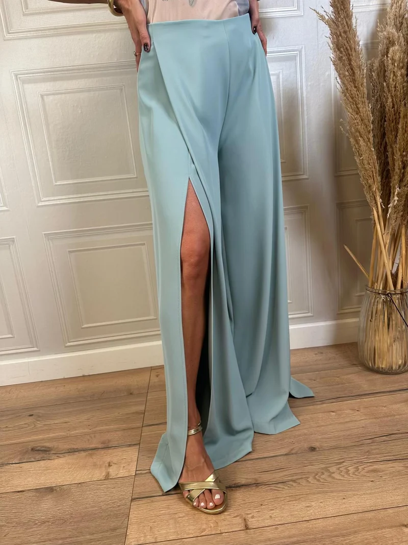 Pantalone ampio spacchi laterali - Kontatto