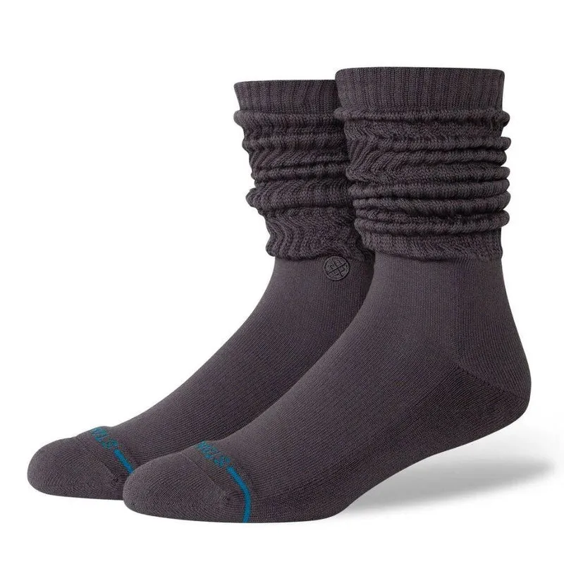 Icon Slouch Crew Socks Grey