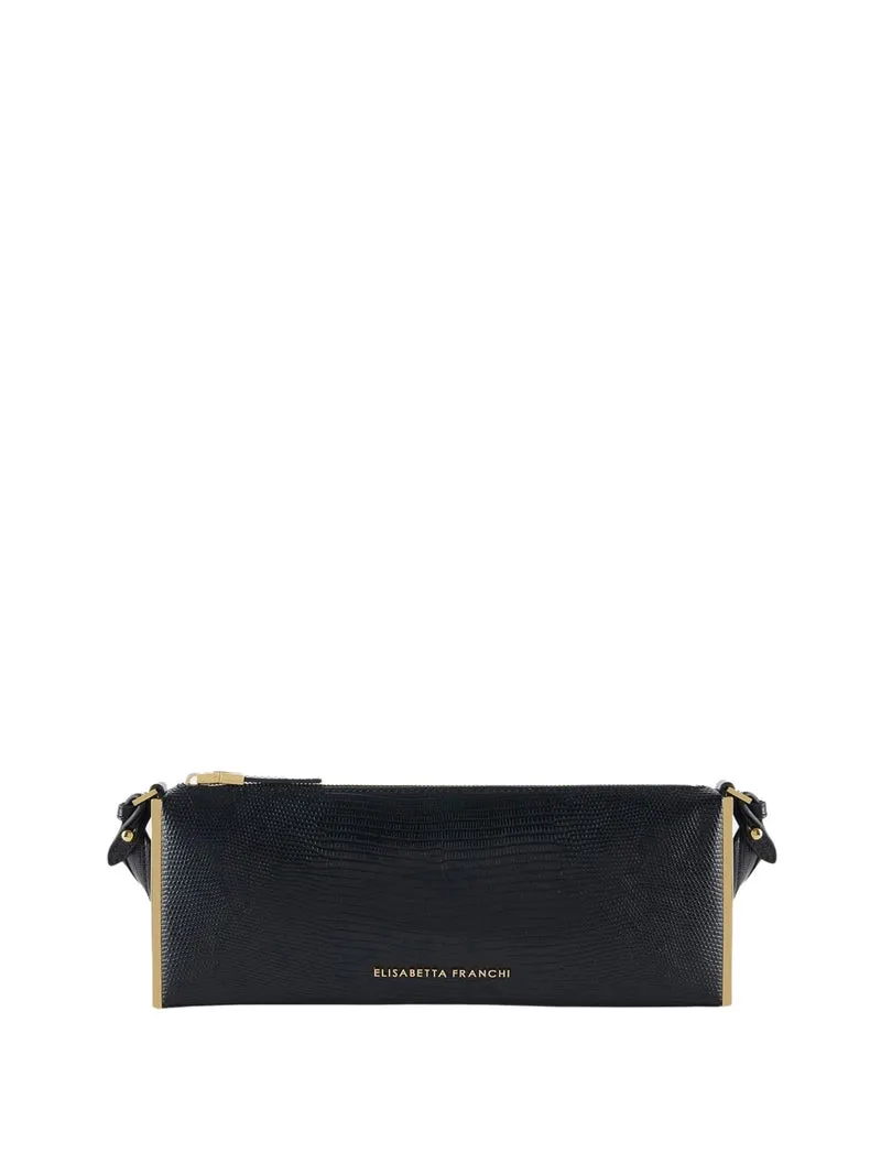 Elisabetta Franchi Borsa A Mano Elisabetta Franchi Logo Frontale Nero