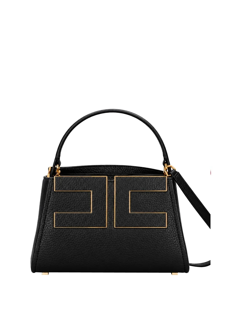 Elisabetta Franchi Borsa A Mano Elisabetta Franchi Logo Frontale Nero