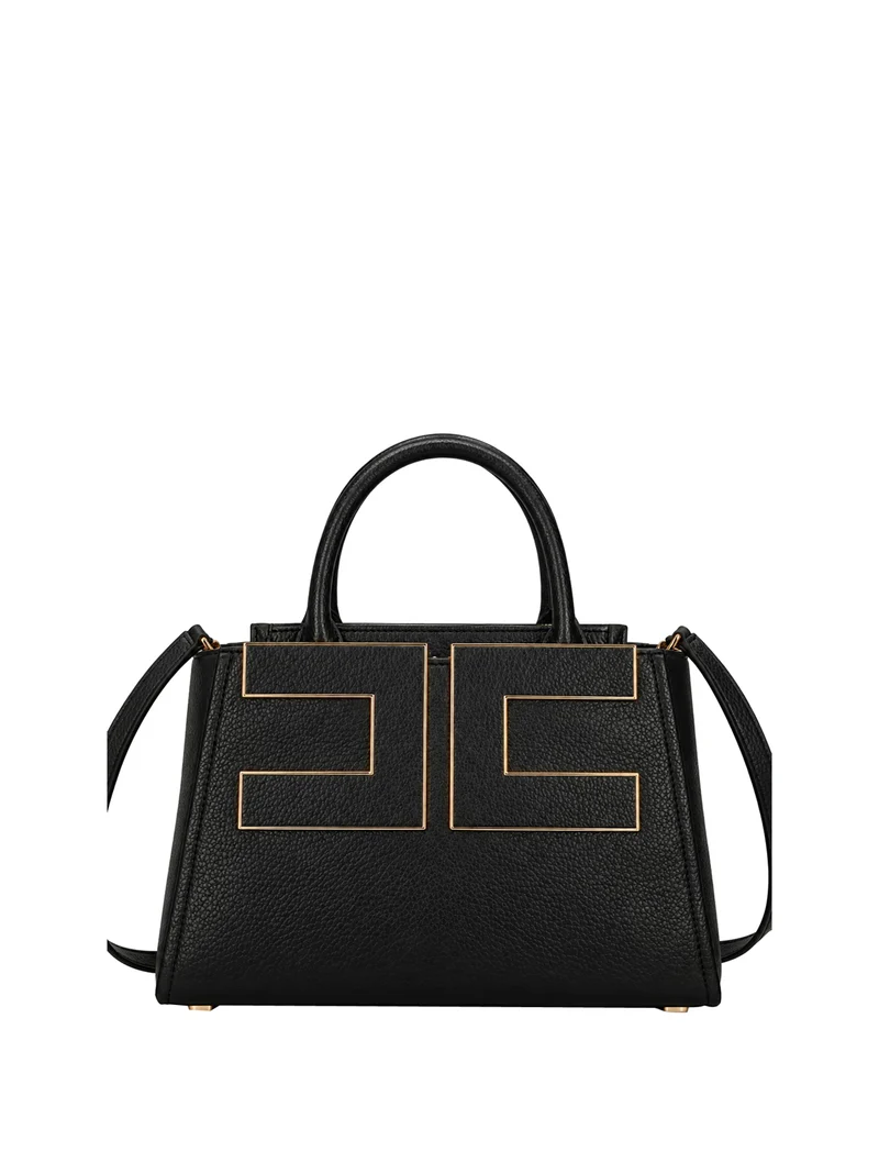Elisabetta Franchi Borsa A Mano Elisabetta Franchi Logo Frontale Nero