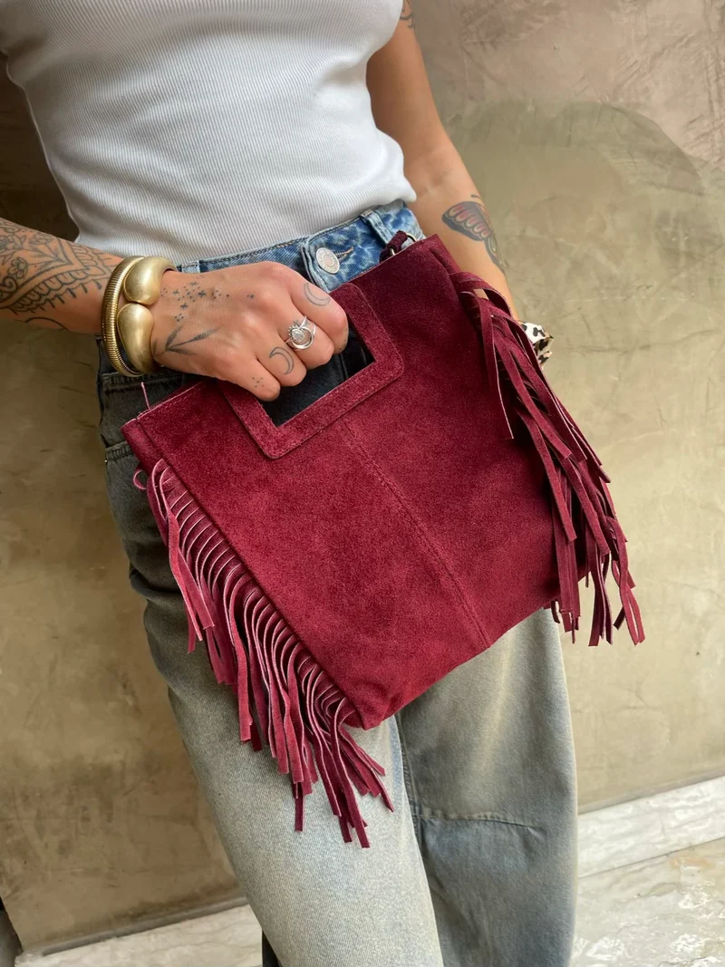 Borsa Lola suede frange - Hola selection