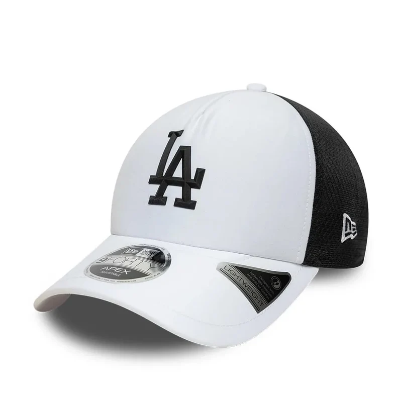 LA Dodgers MLB Sporty White 9FORTY Apex Adjustable Cap