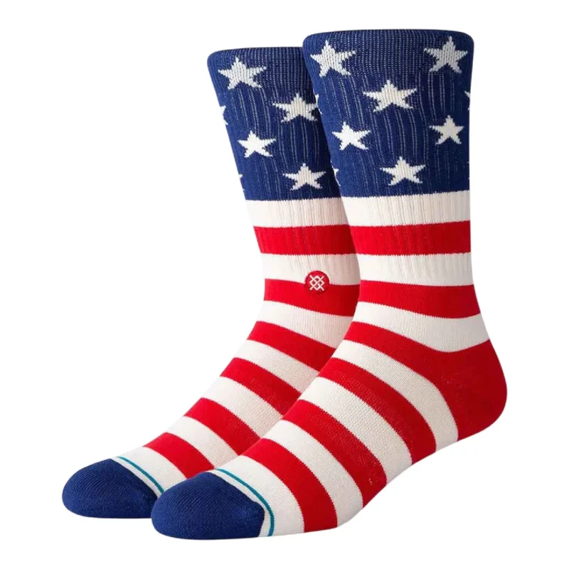 The Fourth St Crew Socks Red