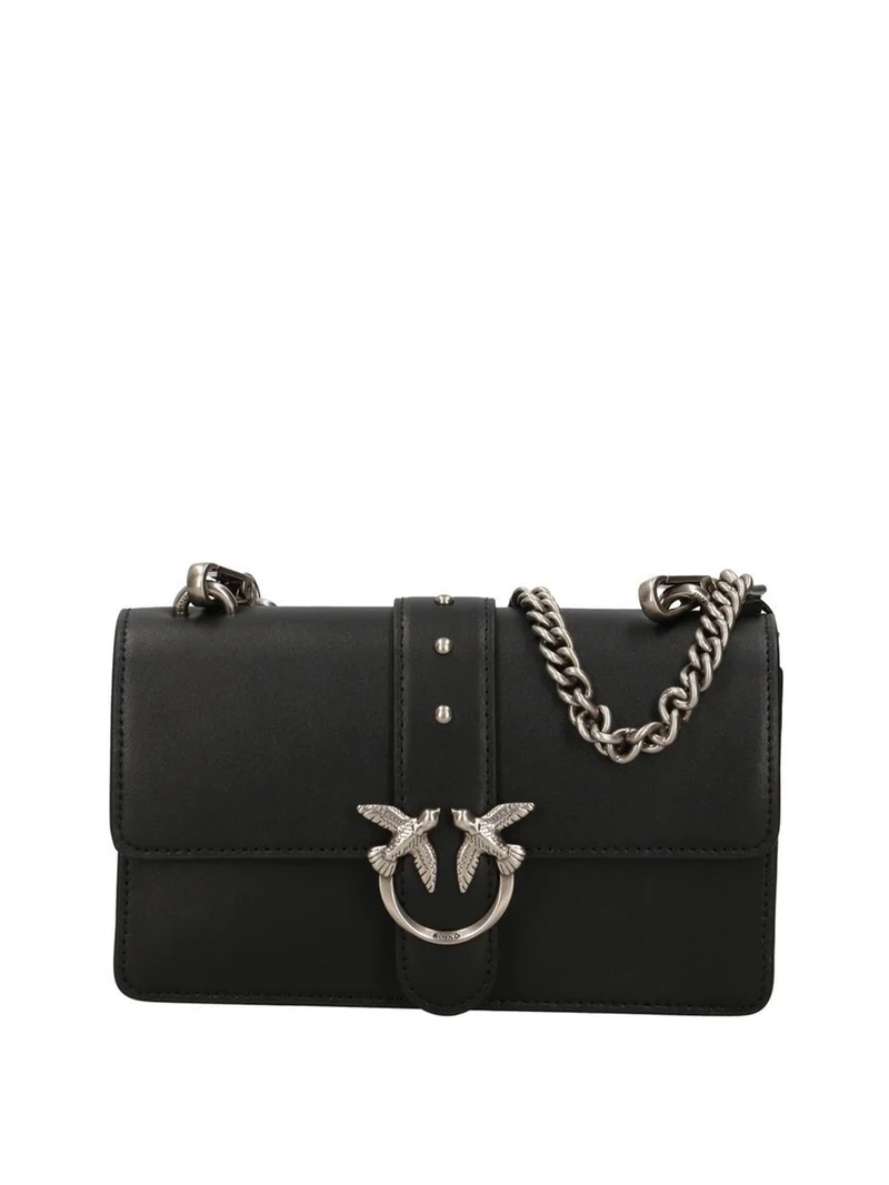 Pinko Borsa A Tracolla Pinko Love One Mini St. Small B. Vit Nero Argento