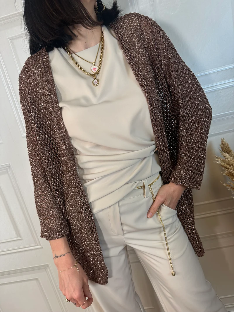 Cardigan lurex - Kontatto