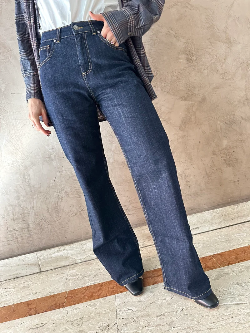 Jeans palazzo scuro - Berna