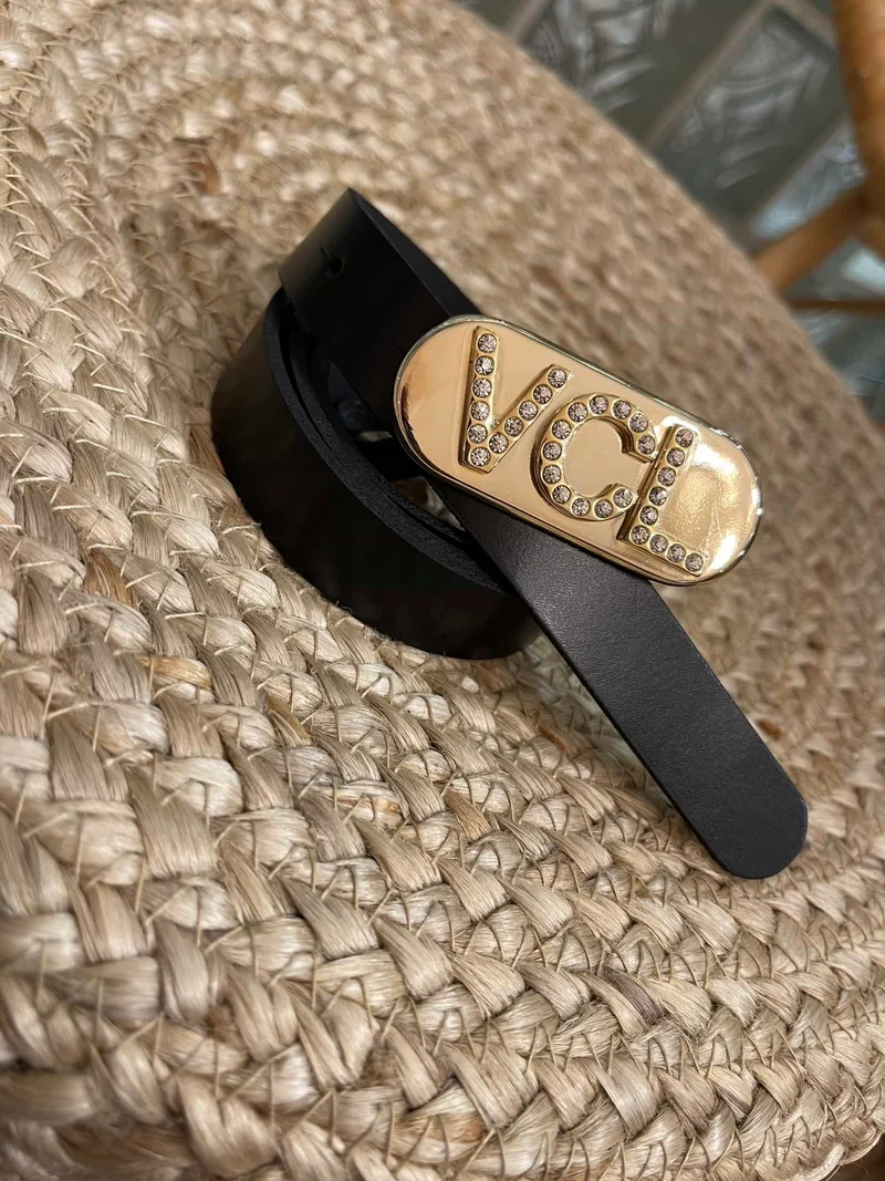 Cintura “VCL” fibbia con strass - Vicolo