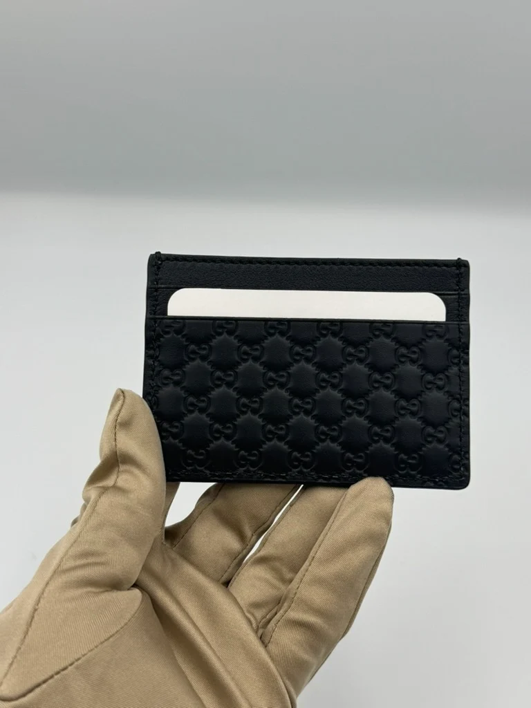 Portacarte Gucci Microguccissima nero, nuovo, modello: 262837