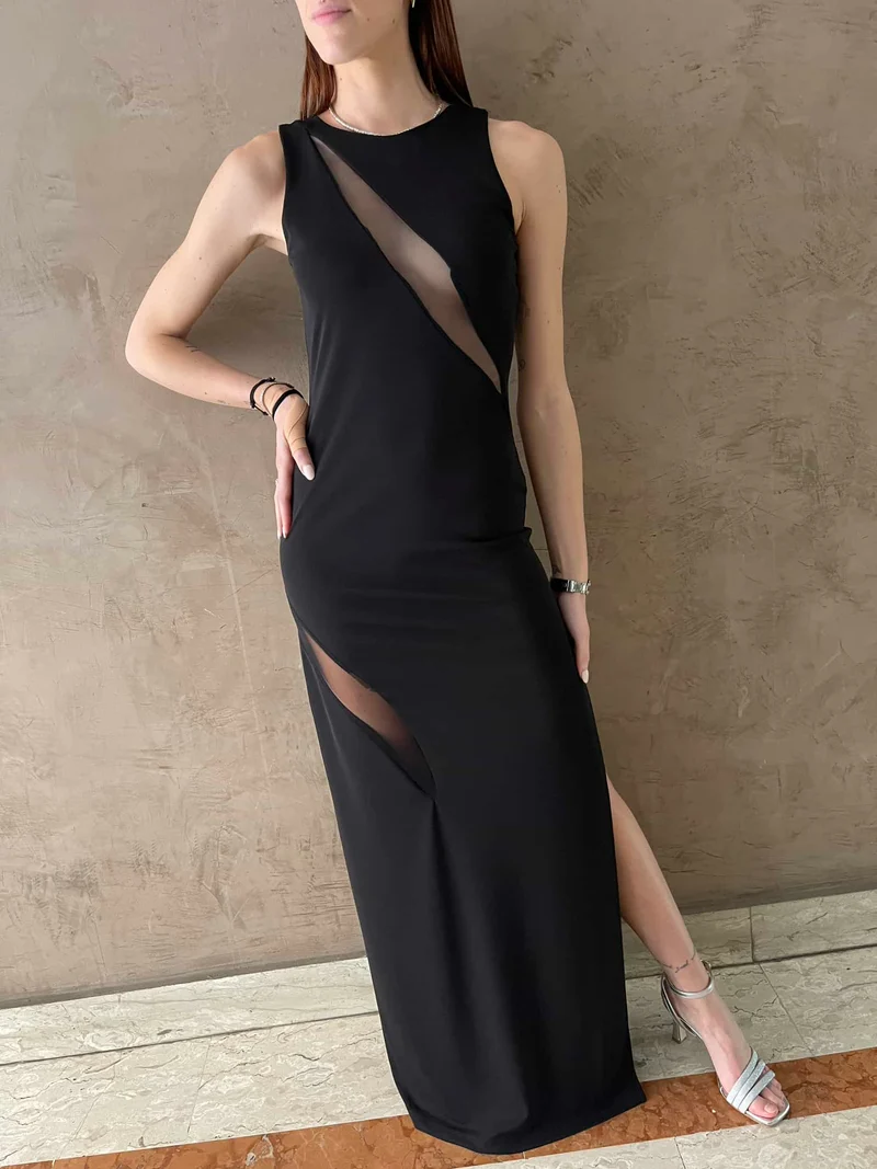 Vestito cut out velati - Haveone