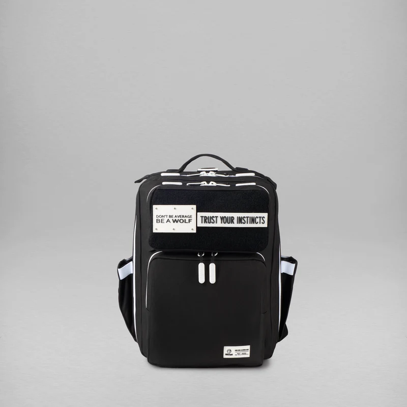 15L Backpack Alpha Black White Accents