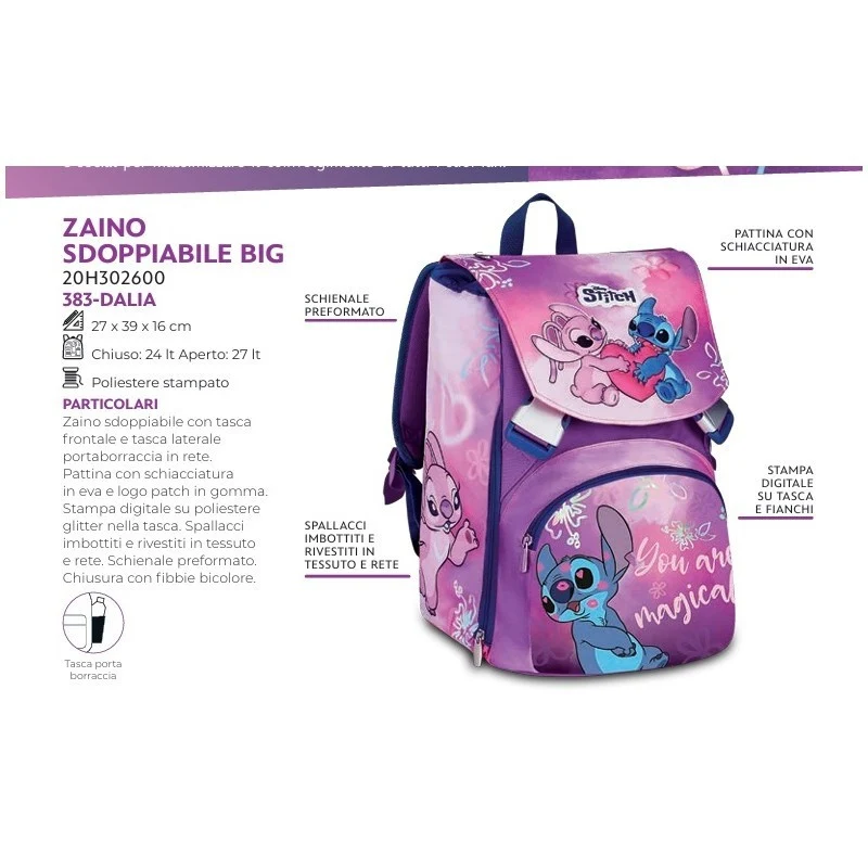 ZAINO SDOPP LILO E STITCH