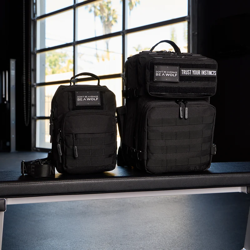 35L Alpha Black Backpack & 9L Tactical Sling Bundle