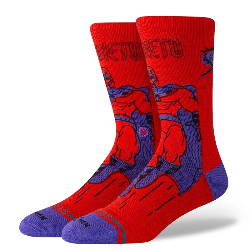 Magneto Crew Socks Red