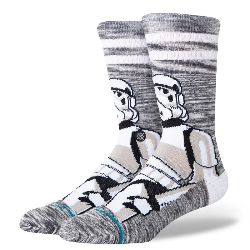 The Storm Trooper Crew Socks White