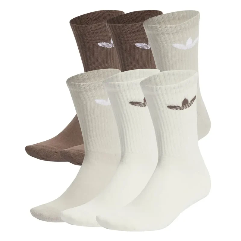 Trefoil Cushion Crew Socks (6 Pairs)