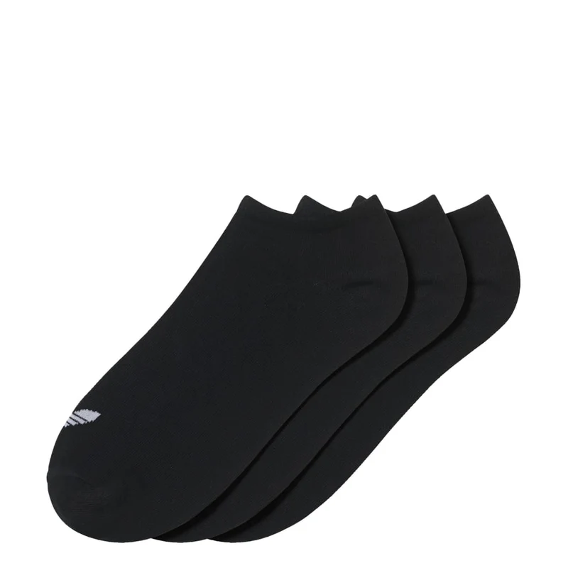 Trefoil Liner Socks 3 Pairs Black