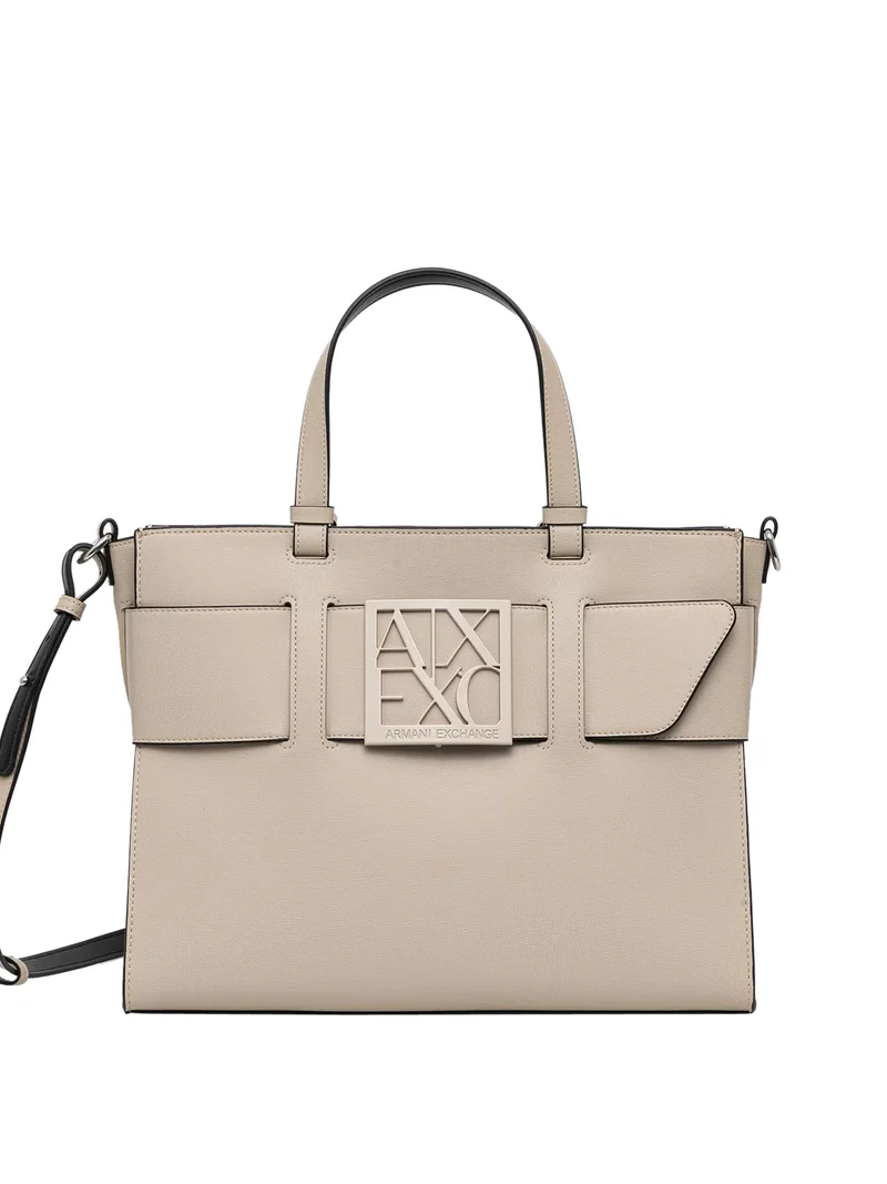 Armani Exchange Borsa Shopper Armani Exchange Sabbia