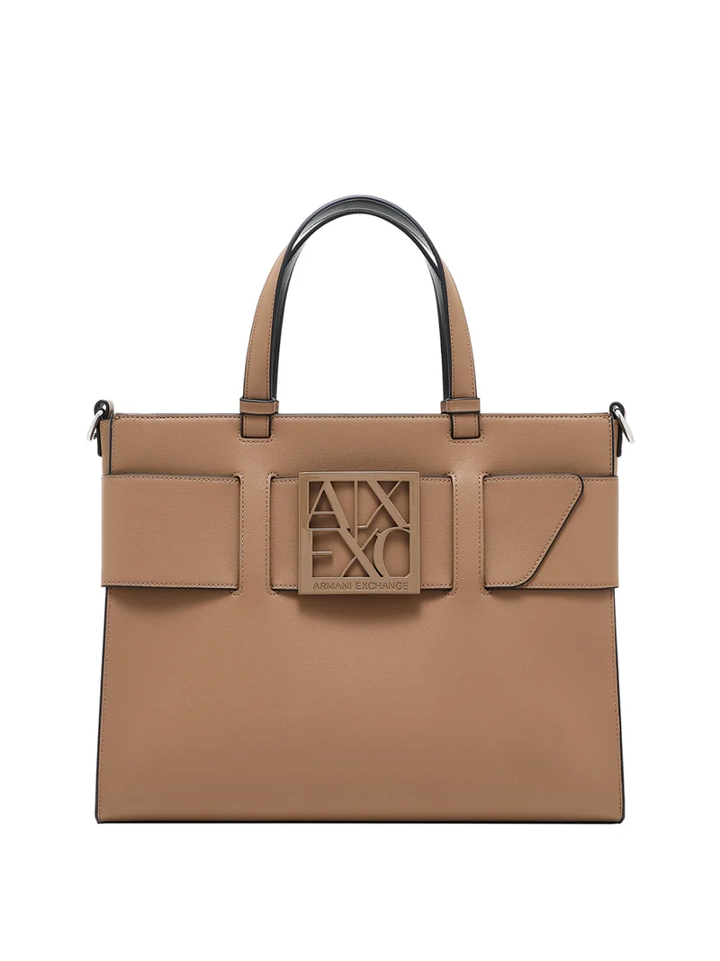 Armani Exchange Borsa Shopper Armani Exchange Marrone