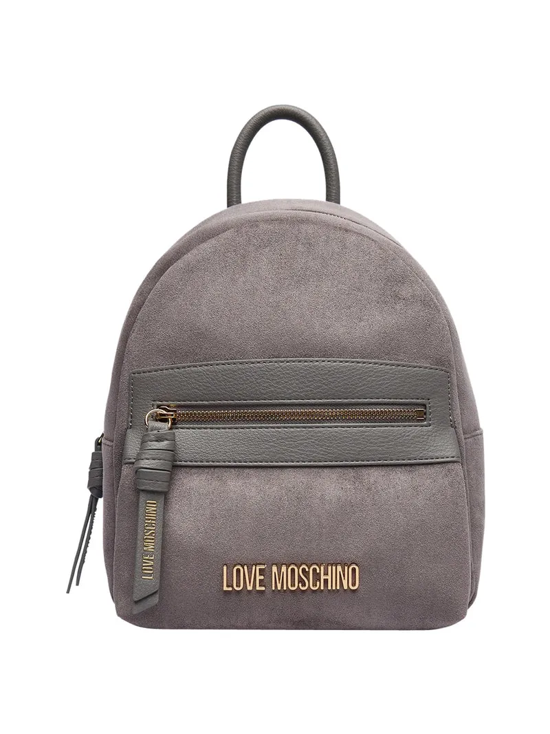 Moschino Zaino Moschino Logo Frontale Grigio