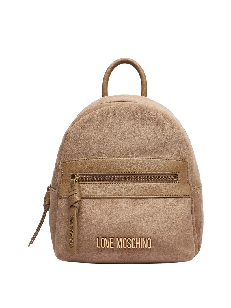 Moschino Zaino Moschino Logo Frontale Sabbia
