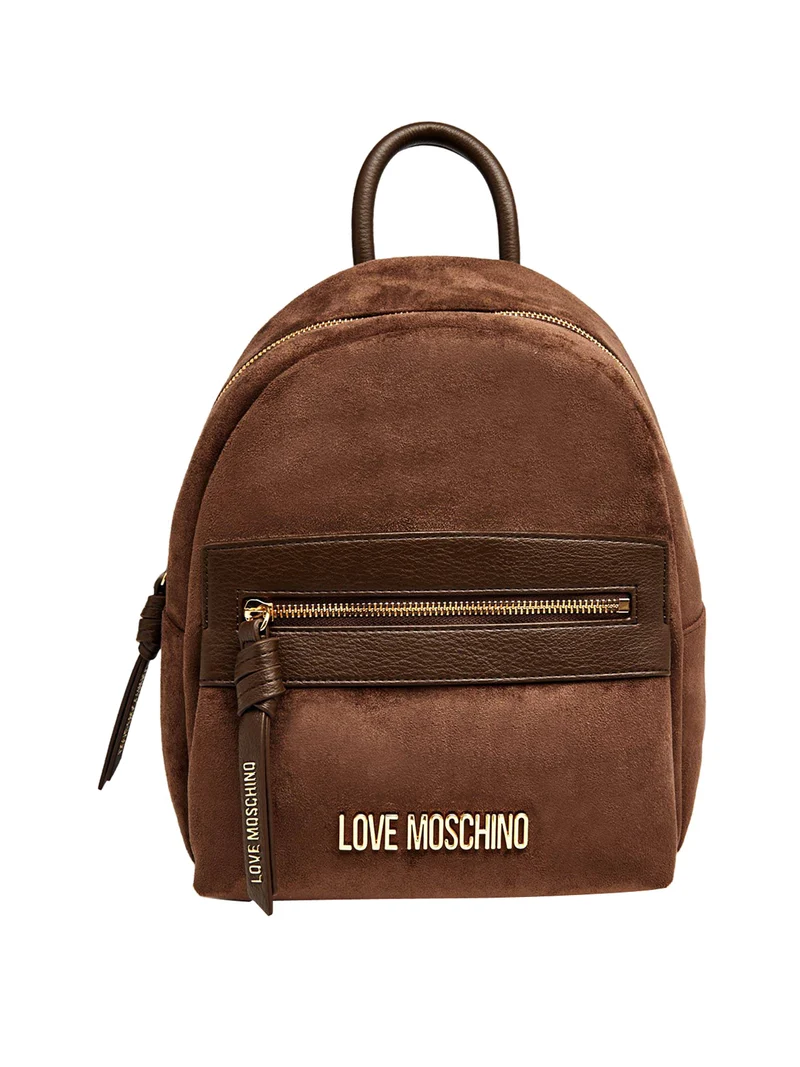 Moschino Zaino Moschino Logo Frontale Marrone