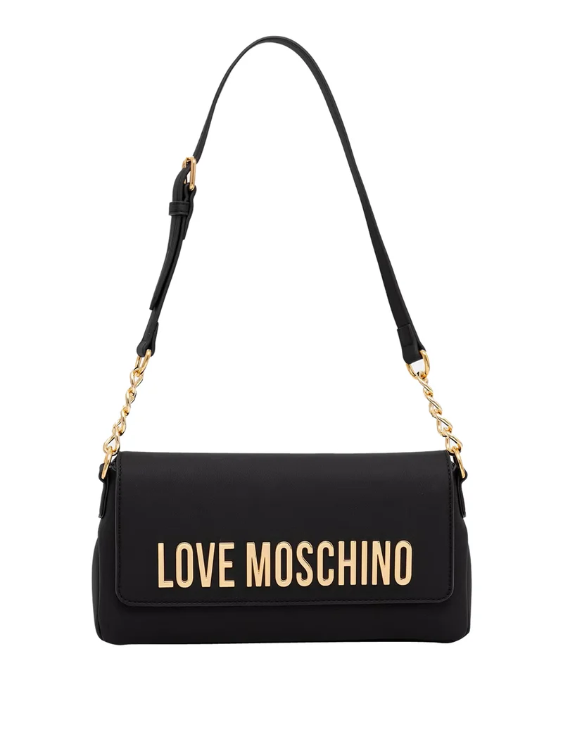 Moschino Borsa A Mano Moschino Logo Frontale Nero