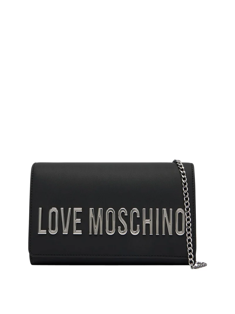 Moschino Borsa A Mano Moschino Logo Frontale Nero
