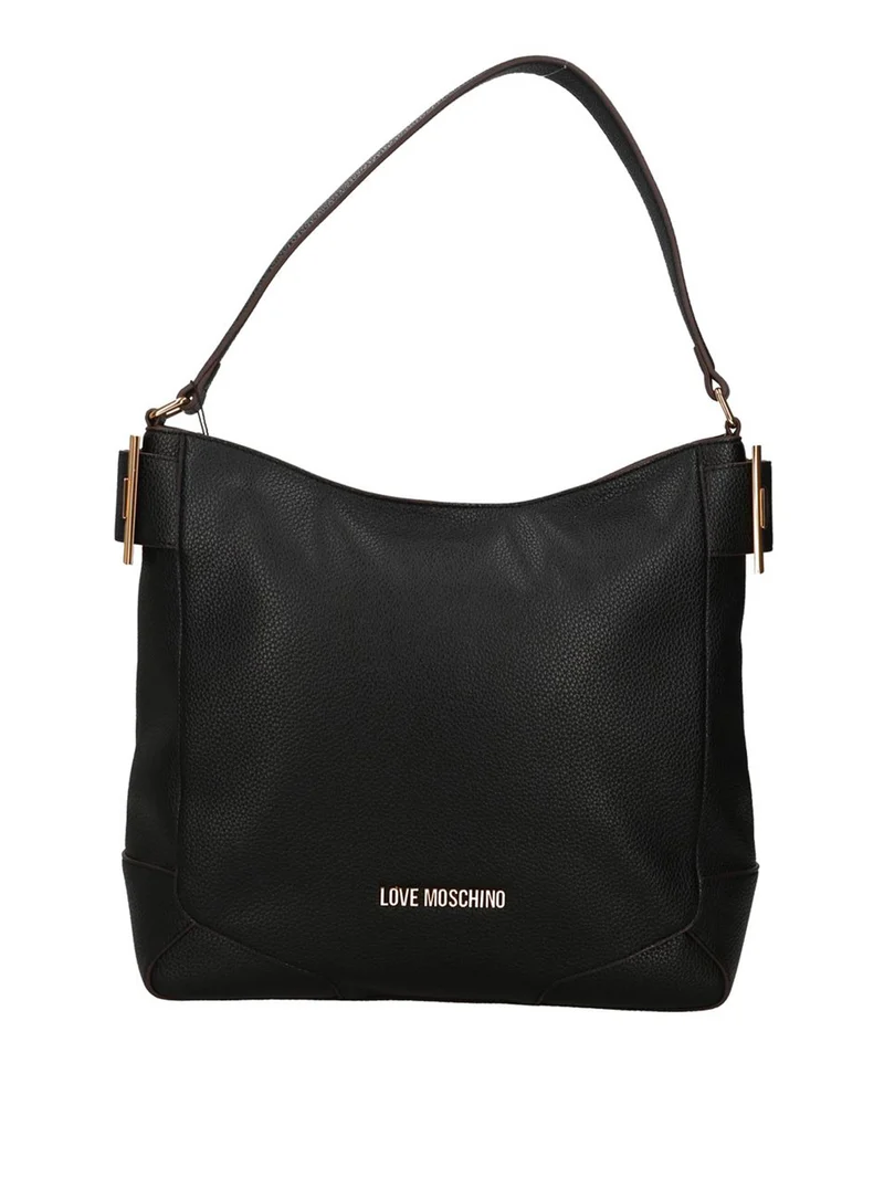 Moschino Borsa A Mano Moschino Logo Frontale Nero