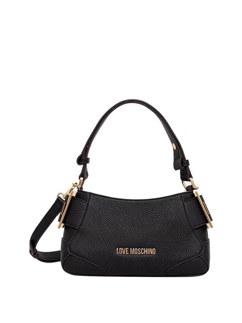 Moschino Borsa A Mano Moschino Logo Frontale Nero