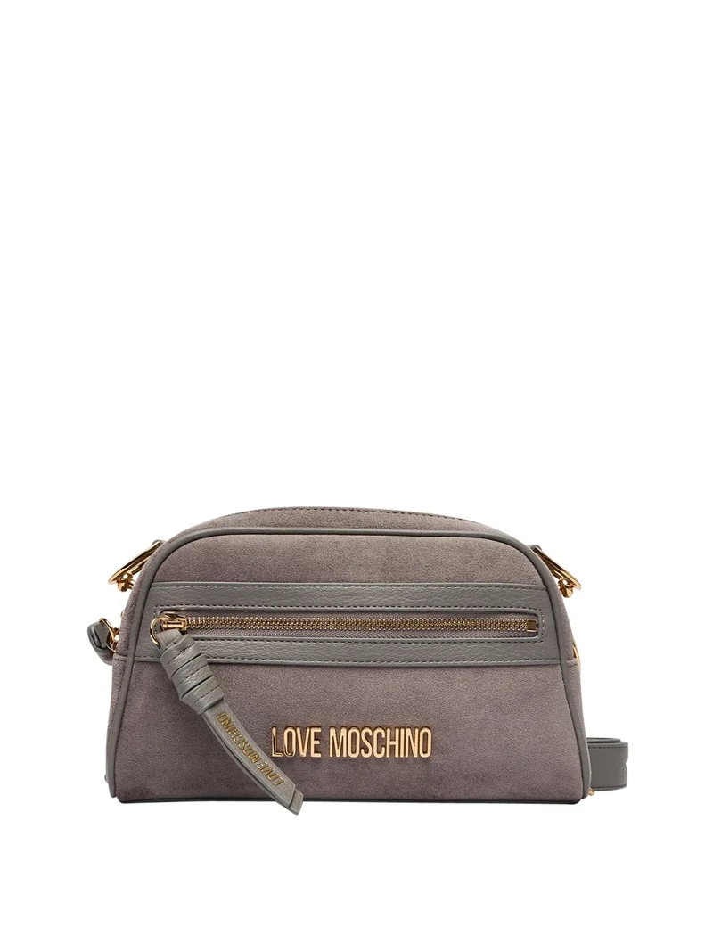 Moschino Borsa A Mano Moschino Velour Grigio