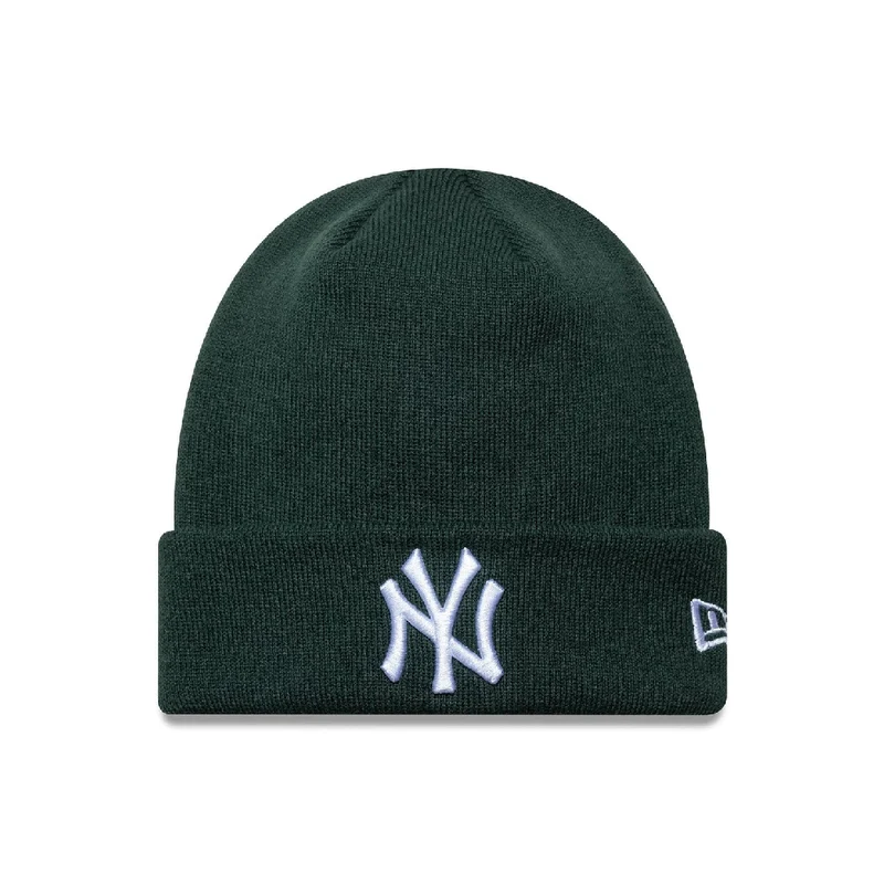 New York Yankees MLB League Essential Dark Green Cuff Knit Beanie Hat