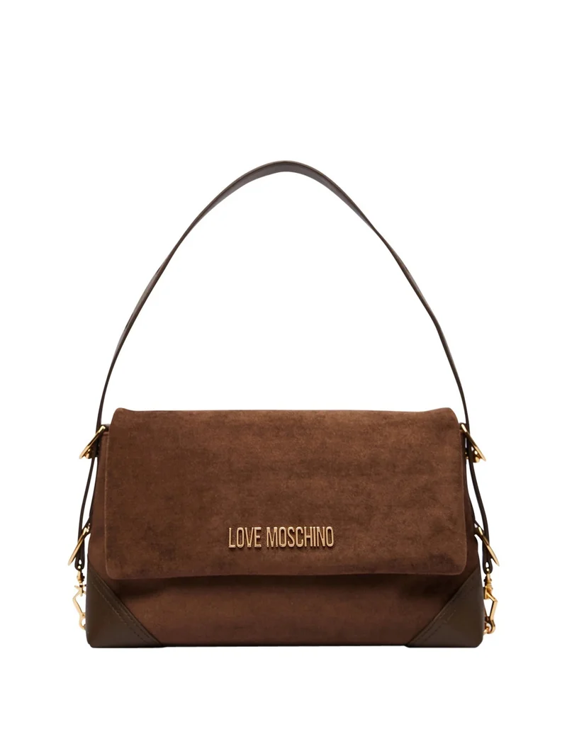 Moschino Borsa A Mano Moschino Velour - Marrone