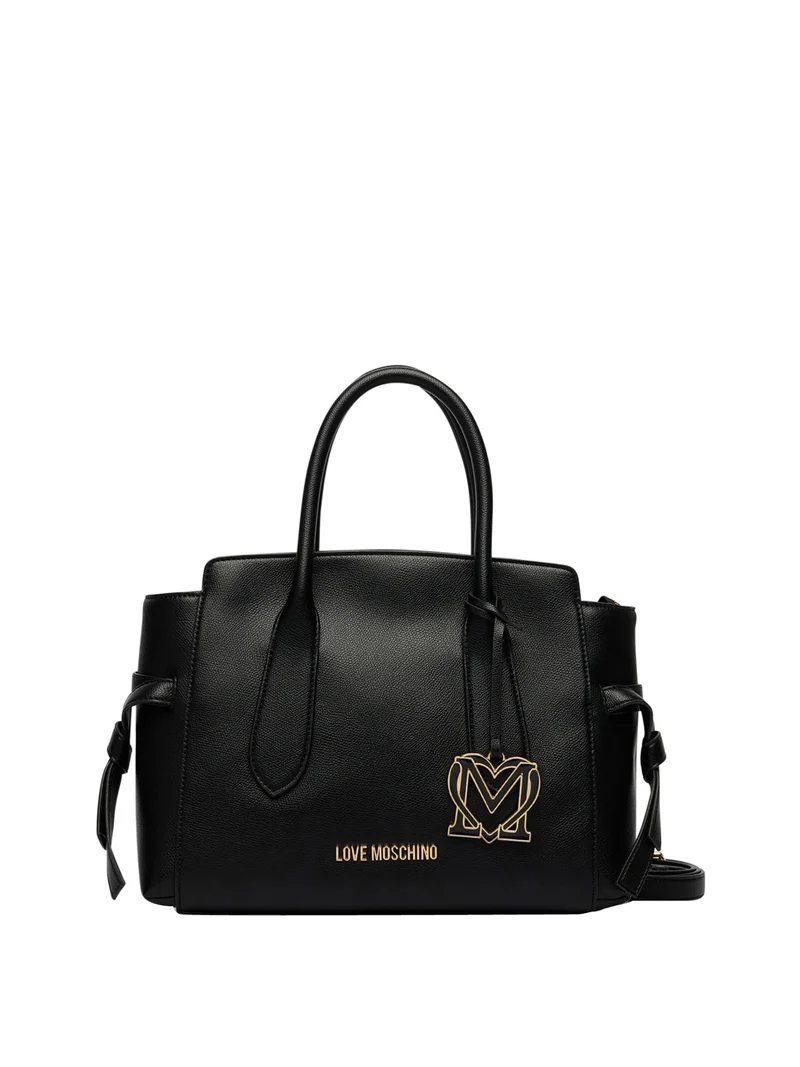 Moschino Borsa A Mano Moschino Logo Frontale Nero