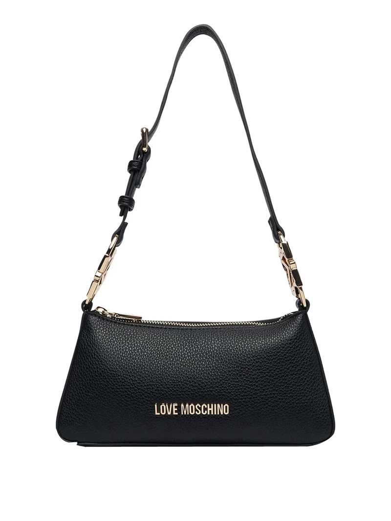 Moschino Borsa A Tracolla Moschino Logo Frontale Nero