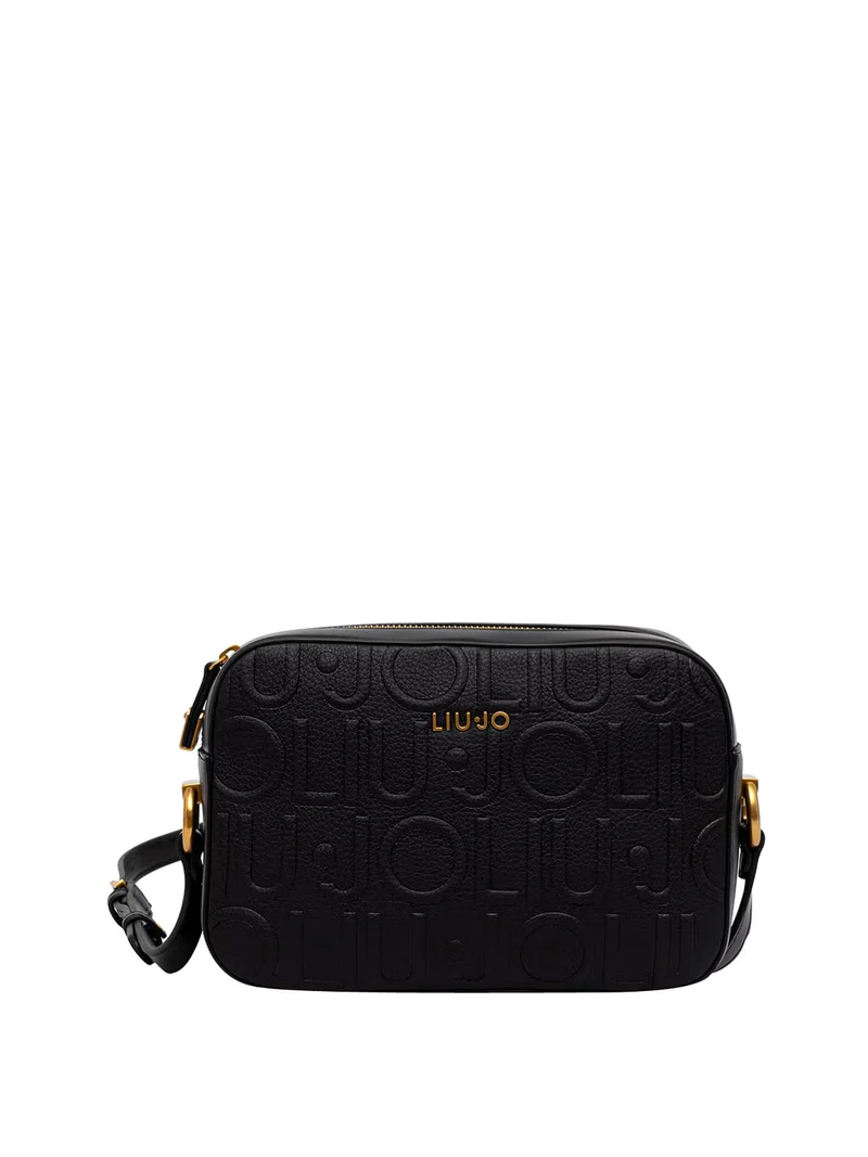 Liu Jo Borsa A Tracolla Liu Jo Logo Frontale Nero