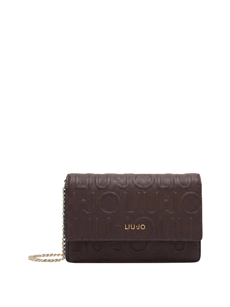 Liu Jo Borsa A Tracolla Liu Jo Logo Frontale Marrone