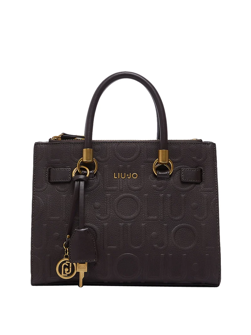 Liu Jo Borsa A Tracolla Liu Jo Logo Frontale Marrone