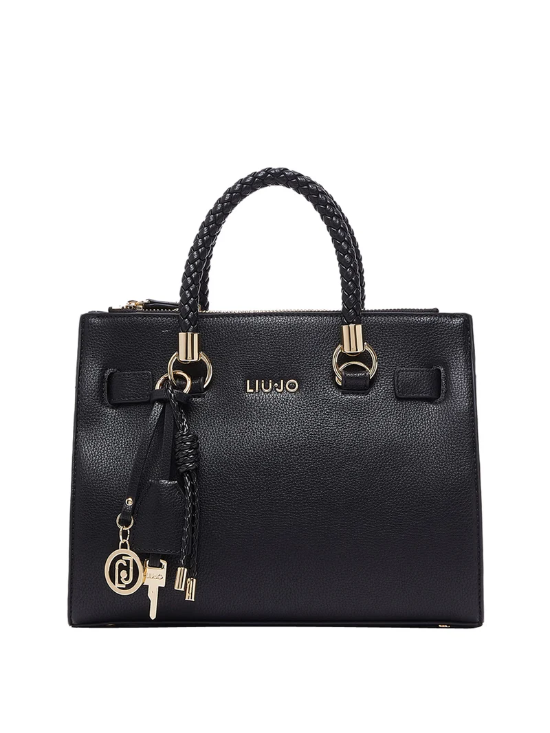 Liu Jo Borsa A Tracolla Liu Jo Logo Frontale Nero