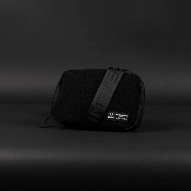 Crossbody Pack Alpha Black Hook & Loop Front