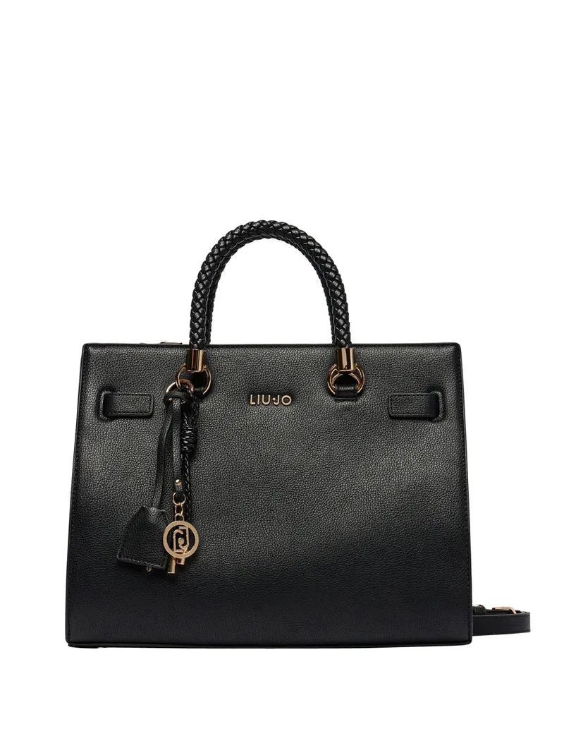 Liu Jo Borsa A Mano Liu Jo Charm Logato Nero