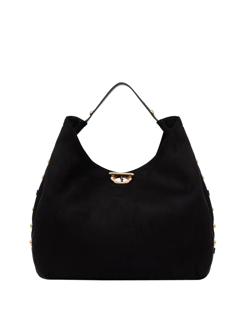 Liu Jo Borsa A Mano Liu Jo Hobo Grande Con Borchie Nero