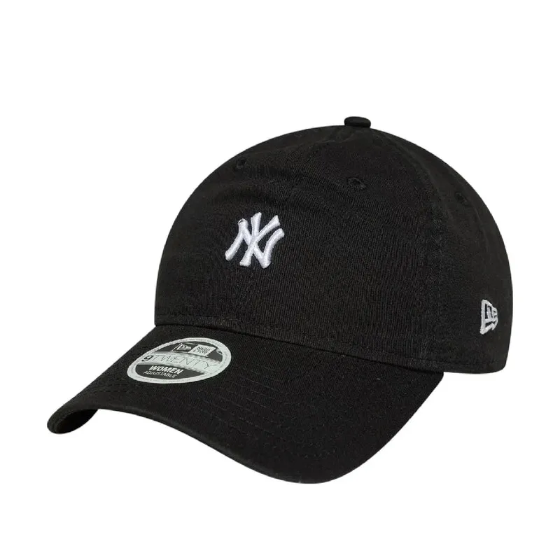 Ny Yankees Womens Mlb Mini Washed Black 9Twenty Adjustable Cap