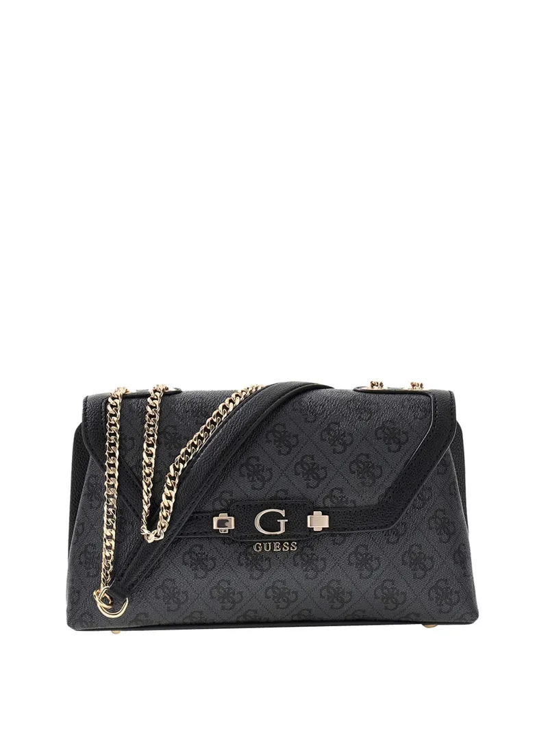 Guess Borsa A Tracolla Guess Lindsey Convertible - Coal
