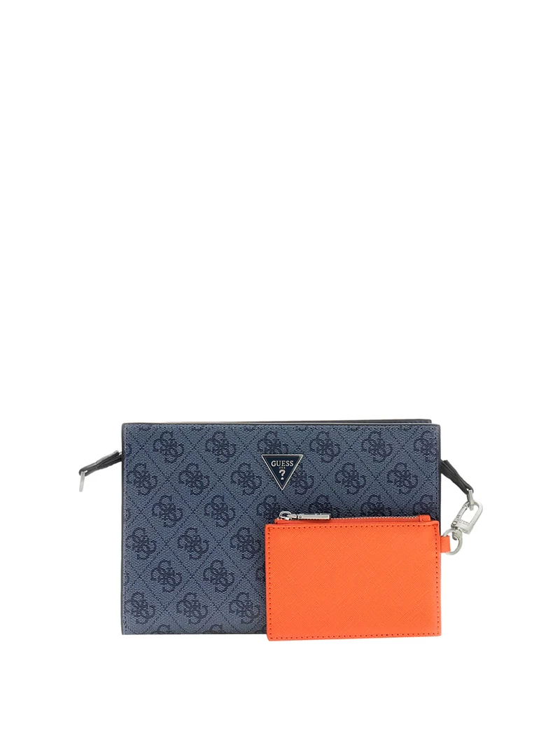 Guess Borsa A Tracolla Guess Milano Blue Denim