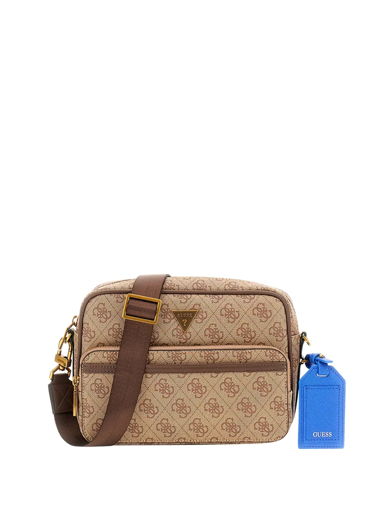 Guess Borsa A Tracolla Guess Mini Milano 4G Logo - Beige