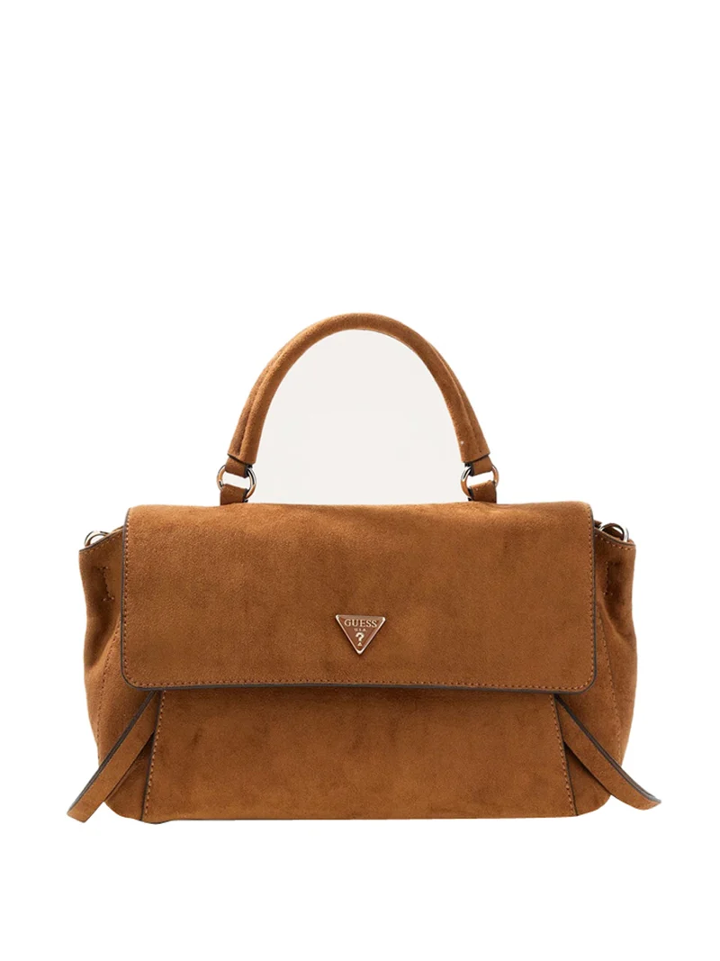 Guess Borsa A Tracolla Guess Devon Top Cognac