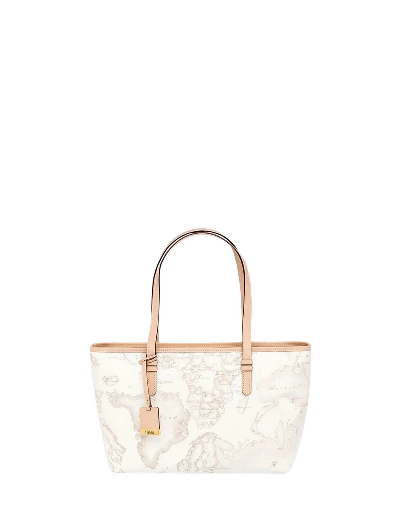 Alviero Martini Borsa Shopper Media Donna Geo Bianco